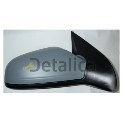 Зеркало левое электрическое с подогревом aspherical грунт для Опель Астра H от 2004 4 дв 5 дв