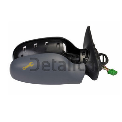 Зеркало правое электрическое с подогревом подсветкой  convex грунтованный для Вольво S60 от 2000-2004