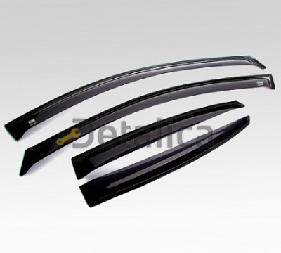 Дефлекторы окон для Ниссан Патфайндер Р52 тёмные