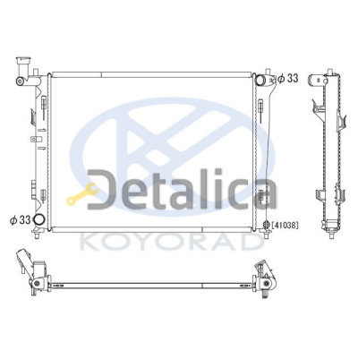 Радиатор охлаждения MT для Хендай Элантра 4 от 2007 (KOYO)