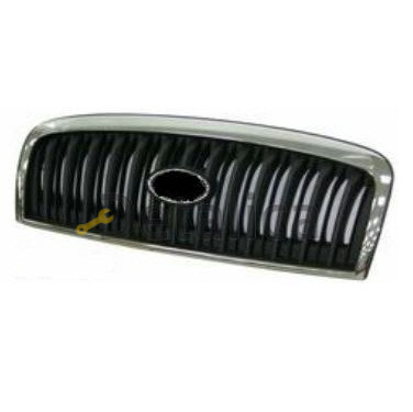 Решетка радиатора с местом под эмблему хром-черная для Хендай Соната 4 от 2002 (Тайвань)