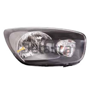 Фара правая под корректор внутри черная для Киа Пиканто 2 от 2012 (Depo)
