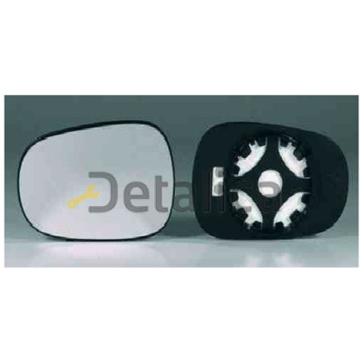 Стекло зеркала левое convex большой для рено логан от 2005