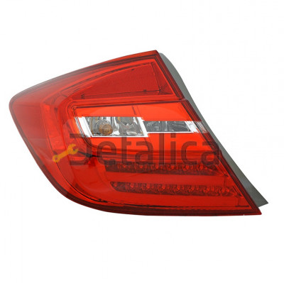 Фонарь задний внешний левый+правый комплект седан тюнинг с диод  EAGLE EYES тонированный внутри красный для хонда цивик от 2012