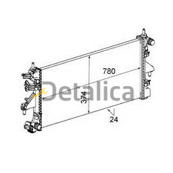 Радиатор охлаждения для Ситроен Джампер китайский