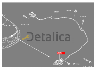 Замок капота для Ниссан Теана L33 оригинал