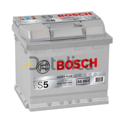 Автомобильный аккумулятор BOSCH S5 002 Silver Plus 554 400 053, 54 Ач