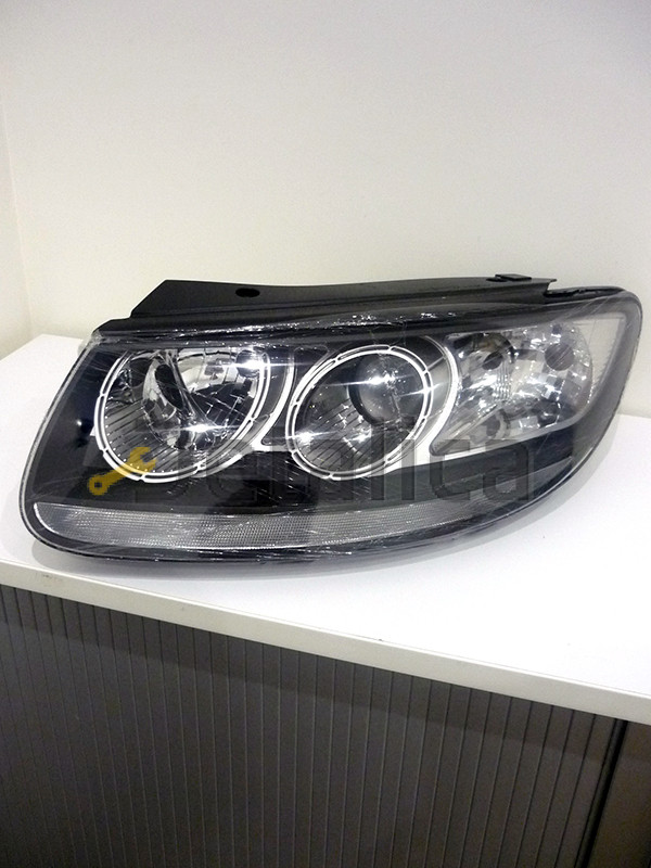 Фара левая внутри черная для Хендай Санта Фе 2 от 2006 (Depo)