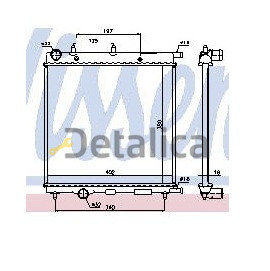 Радиатор охлаждения для Ситроен С2 Nissens Дания
