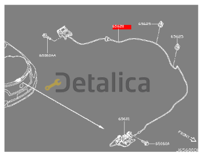 Трос ( открывания ) капота для Ниссан Теана L33 оригинал