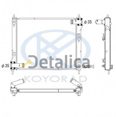 Радиатор охлаждения для Ниссан Жук Koyo Япония