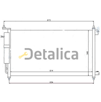 Радиатор кондиционера для Ниссан Ноте Е11 Китай