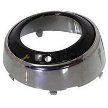 Решетка бампера передняя левая под противотуманку хром-черный для митсубиси аутлендер хл от 2010-2012