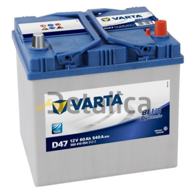 Автомобильный аккумулятор VARTA D47 Blue Dynamic 560 410 054, 60 Ач