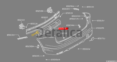 Наполнитель заднего бампера Ниссан Кашкай J11E оригинал