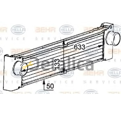 Интеркулер для Мерседес Вито W639 V-Класс 2.0 CDI Hella Германия