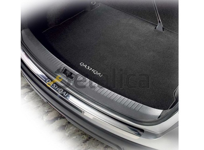 Защитная накладка на задний бампер хром для Ниссан Кашкай J11E