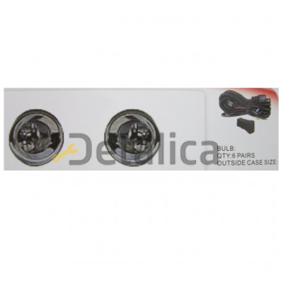 Фары противотуманные комплект с проводкой и кнопкой для Тойота Прадо 150