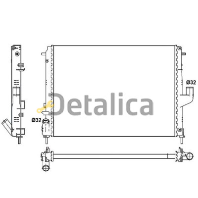 Радиатор охлаждения для Ниссан Альмера G15 коробка автомат