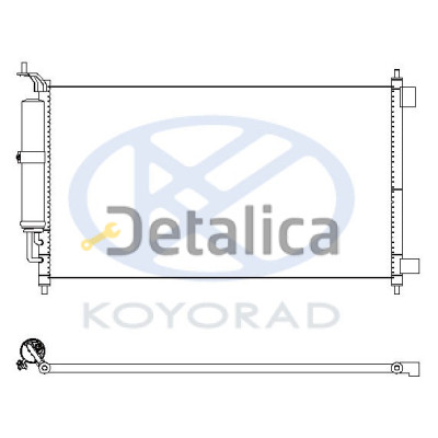 Радиатор кондиционера для Ниссан Ноут Е11 Koyo Япония
