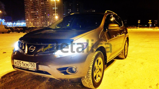 Дефлектор капота для Ниссан Мурано Z51 тёмный Дефлектор капота для Ниссан Мурано Z51 тёмный