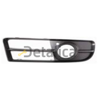 Решетка бампера передняя левая с отв под противотуманку для  Ауди А4 от 2005 (Depo)