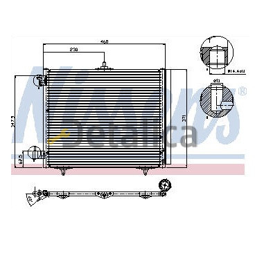 Радиатор кондиционера для Ситроен С2 Nissens Дания