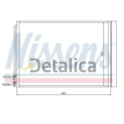 Радиатор кондиционера для BMW F10 5 Series Nissens