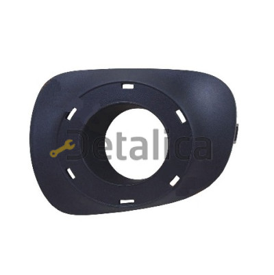 Решетка бампера передняя левая с отверстием под противотуманку китай для митсубиси паджеро спорт от 2009