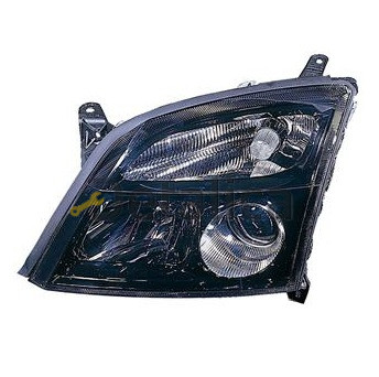 Фара левая для Опель Вектра С внутри чёрная