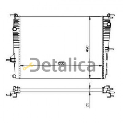 Радиатор охлаждения для Рено Меган от 2010 МТ Китай