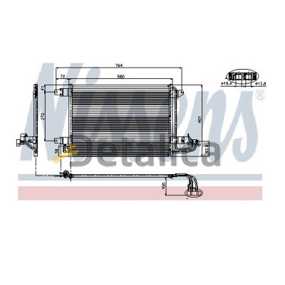 Радиатор кондиционера для Skoda Octavia А5 от 2004 (Nissens) Радиатор кондиционера для Skoda Octavia А5 от 2004 (Nissens)