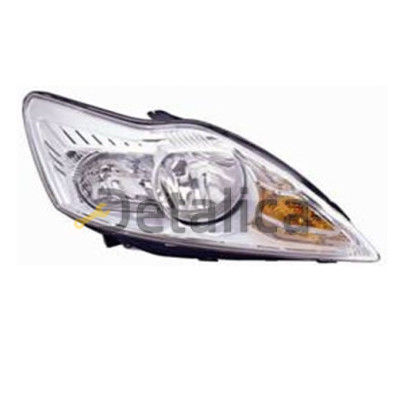 Фара правая (с регулятором мотора) внутри хром для Форд Фокус 2 рестайл