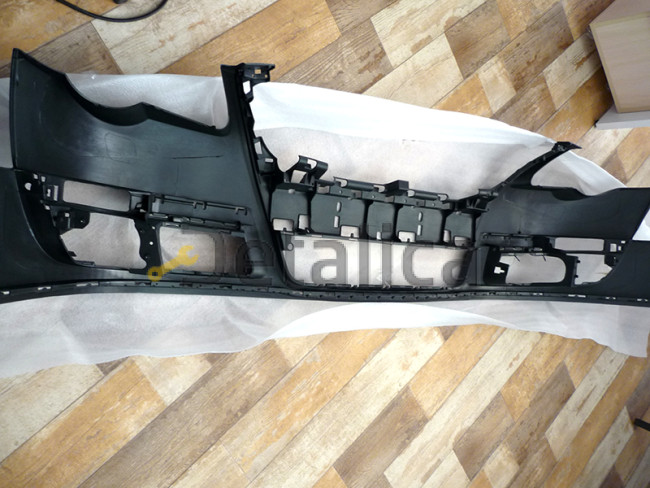 Бампер передний без омывателей фар под парктроники грунт для Фольксваген Пассат Б6 от 2005 (Тайвань)