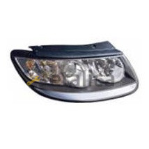 Фара правая внутри черная для Хендай Санта Фе 2 от 2006 (Depo)