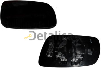 Стекло зеркала для Шкода Фабия II {Octavia/SHARAN 98-} левое с подогревом (aspherical) больш (Тайвань)