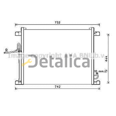Радиатор кондиционера для Инфинити FX35 | FX45 Ava Германия
