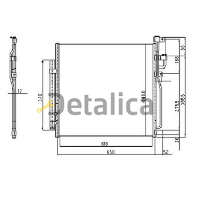 Радиатор кондиционера для Шевроле Каптива NISSENS
