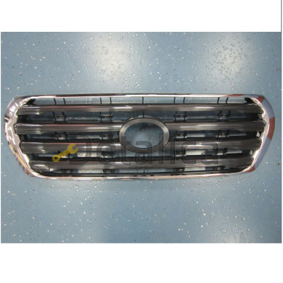 Решетка радиатора с хромированным  молдингом хром-черный для тойота лэнд крузер 200 от 2008