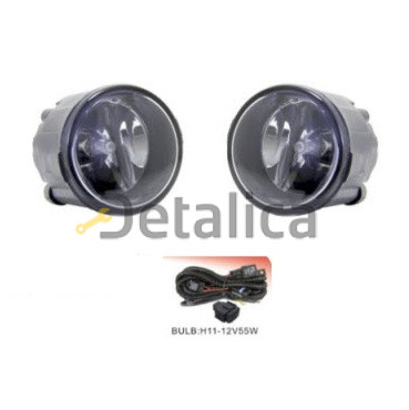 Фара противотуманная левая+правая комплект с проводкой кнопкой для Инфинити