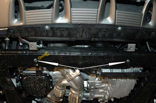 Защита двигателя и КПП для Ниссан Мурано Z51 сталь Защита двигателя и КПП для Ниссан Мурано Z51 сталь