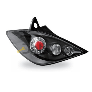 Фонари задние комплект для Ниссан Тиида 5дв тюнинг Junyan внутри чёрные