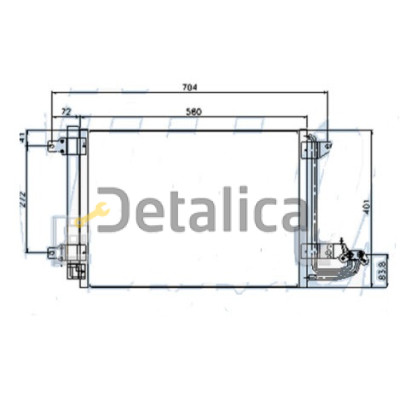 Радиатор кондиционера для Шкода Октавия А5 от 2004 (Китай) Радиатор кондиционера для Шкода Октавия А5 от 2004 (Китай)