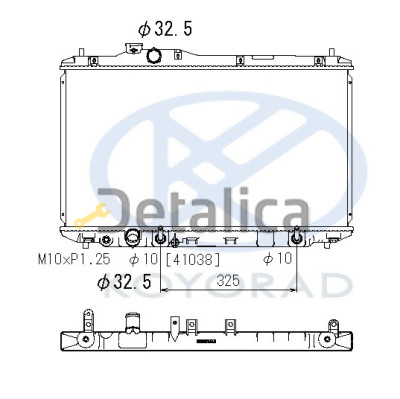 Радиатор охлаждения для Honda Civic 9 4d sedan от 2012 АТ Koyo Япония