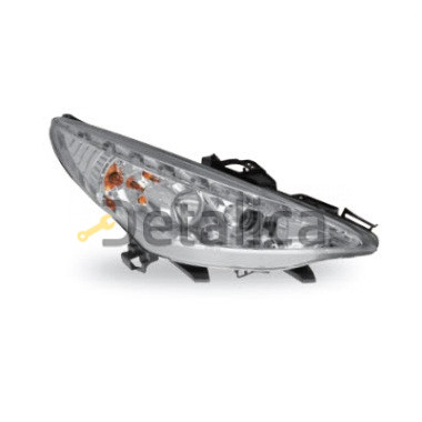 Фары тюнинг-комплект линзованные без птф с регулятором мотора для Пежо 207 Junyan