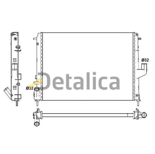 Радиатор охлаждения для Ниссан Террано D10 Luzar Россия