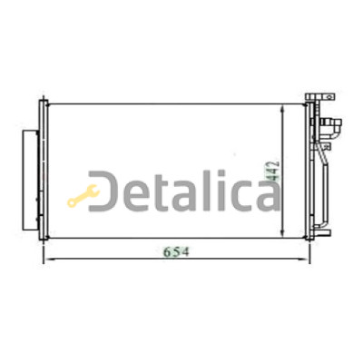 Радиатор кондиционера для Шевроле Каптива