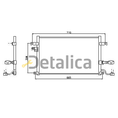 Радиатор кондиционера для Шевроле Лачетти NISSENS NRF GERI