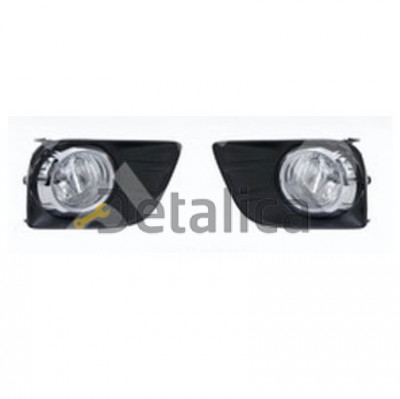 Фары противотуманные комплект с решетками бампера для Тойота Прадо 150