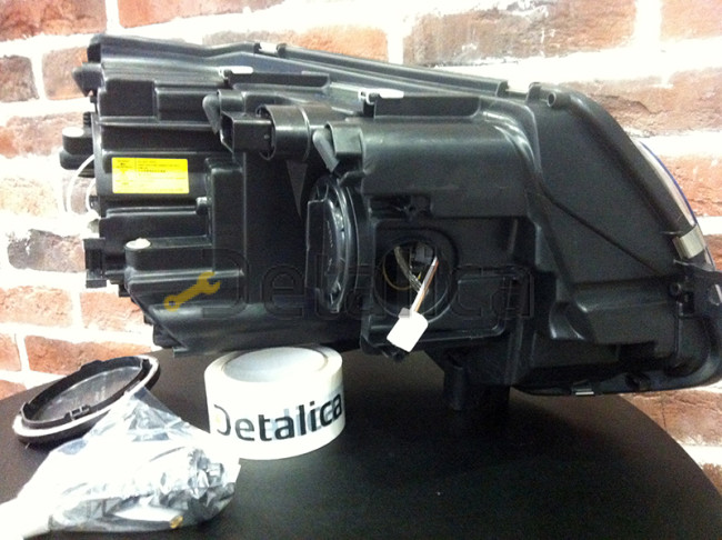 Фара левая с регулятором мотора диод Drl (ход. огни) для Фольксваген Транспортер Т5 от 2010 (Depo) ксенон DS3